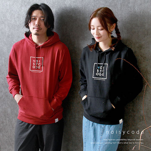 noisycode トップス パーカー オリジナル レディース メンズ ブランド デザインパーカー プリント プリントパーカー ペア 綿100% 長袖 おしゃれ プリント ロゴ ベーシック トップス ペアルック ユニセックス 大きいサイズ オーバーサイズ XS S M L XL 2XL 小さいサイズ 服 おもしろ お洒落 楽ちん ゆったり Ladies mens parker ブラック 黒 ホワイト 白 グレー バーガンディ ワインレッド 20代 30代 40代 大人 送料無料