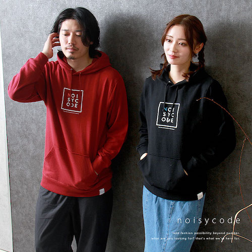 noisycode トップス パーカー オリジナル レディース メンズ ブランド デザインパーカー プリント プリントパーカー ペア 綿100% 長袖 おしゃれ プリント ロゴ ベーシック トップス ペアルック ユニセックス 大きいサイズ オーバーサイズ XS S M L XL 2XL 小さいサイズ 服 おもしろ お洒落 楽ちん ゆったり Ladies mens parker ブラック 黒 ホワイト 白 グレー バーガンディ ワインレッド 20代 30代 40代 大人 送料無料