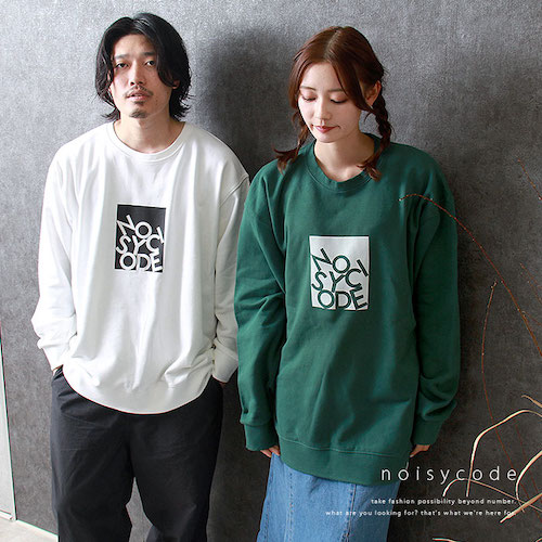 noisycode トップス トレーナー スウェット オリジナル レディース メンズ ブランド デザイントレーナー プリント ペア 綿100% 長袖 分厚い 厚い 冬 秋 9.7オンス おしゃれ プリント ロゴ ベーシック トップス ペアルック ユニセックス 大きいサイズ オーバーサイズ 3XL 4XL 服 おもしろ お洒落 楽ちん ゆったり Ladies mens parker ブラック 黒 グレー ホワイト 白 グリーン 緑 20代 30代 40代 大人 送料無料