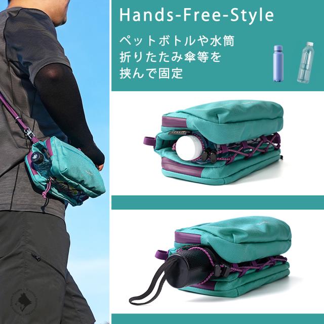 Truelove 撥水ショルダーバッグ 外ポケット使用例 犬の散歩に使いやすい TLB2181