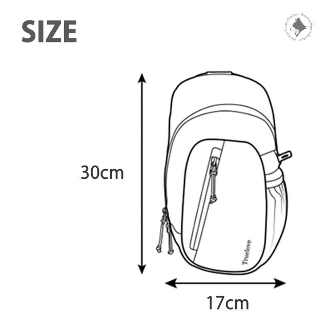 ボディバッグ サイズ表 高さ30cm 幅17cm