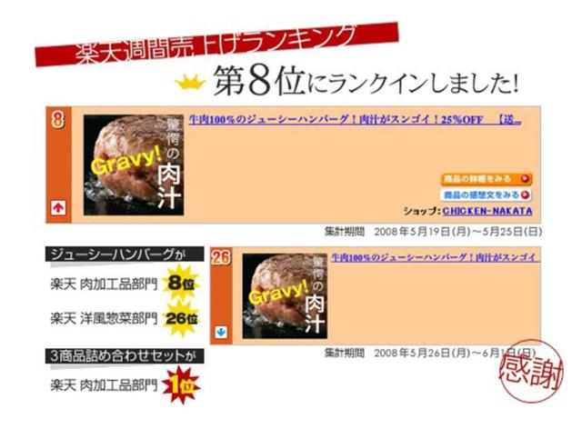 チキンナカタオリジナルの手作りジューシーハンバーグ