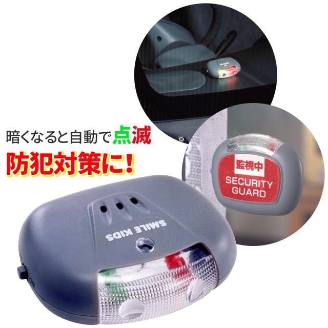 防犯用ダミーアラーム 防犯対策 予約販売品 防犯用 車上荒らし対策 盗難防止 アラーム いたずら防止 赤色led 緑色led ダミーアラーム