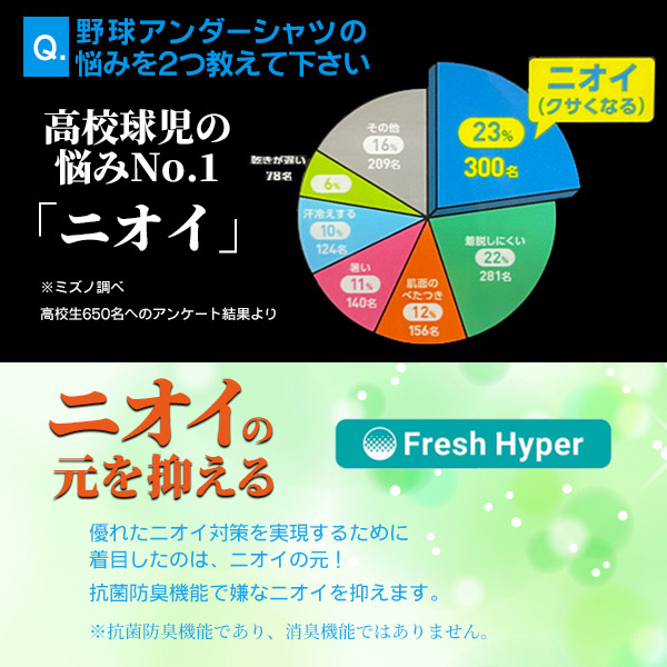 ミズノ 野球 アンダーシャツ 冬用 裏起毛 ハイネック 長袖 暖かい インナー mizuno