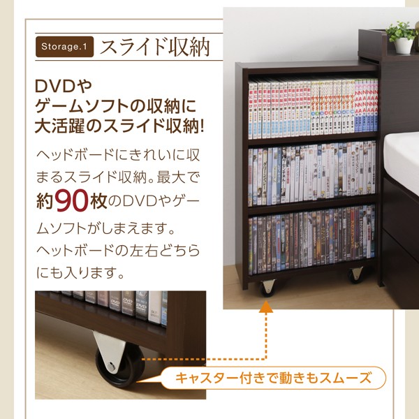 再入荷好評 ダブルベッド スライド収納 大型収納 棚付き 宮付き コンセントの通販はau PAY マーケット - houseBOAT|商品ロットナン チェストベッド 本棚 タンス マットレス付 マットレス付き 小さめ 小さい 超激安お得