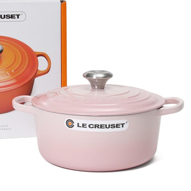 人気ブランドを ルクルーゼ ル クルーゼ 両手鍋 ココットロンド 24cm シェルピンク 777 つまみシルバー Le Creuset 格安即決 Bayounyc Com