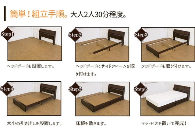 送料無料2022 収納ベッド スプリングマットレス付き ダブル クッションシート付フラップテーブル 引出付ベッド 国産 ボンネルコイルマットレスの通販はau PAY マーケット - 家具のインテリアオフィスワン 即納国産
