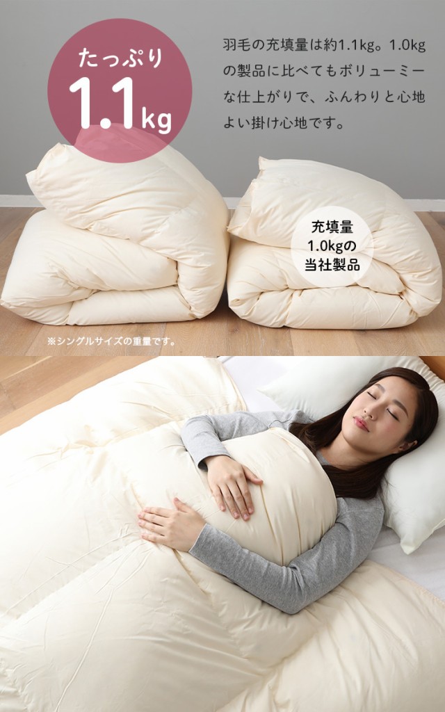 新作在庫 羽毛掛ふとん 日本製 羽毛掛け布団の通販はau PAY マーケット - 家具のインテリアオフィスワン|商品ロット クイーン ホワイトダックダウン93% ロイヤルゴールドラベル羽毛布団 防ダニ加工 低価最新品