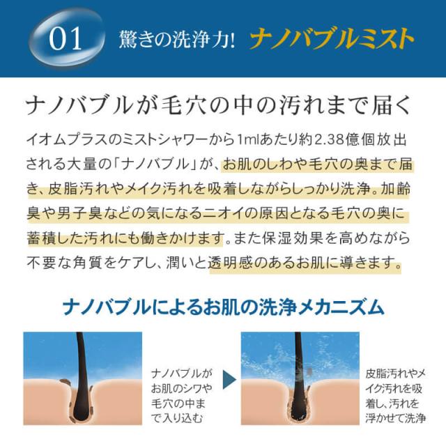 ハンディーシャワーヘッド イオムプラス