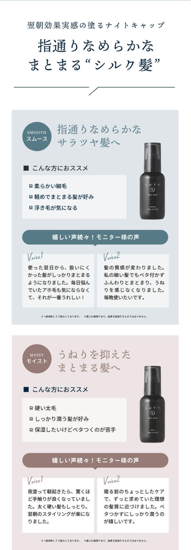 LUTY ルーティー ヘアミルク