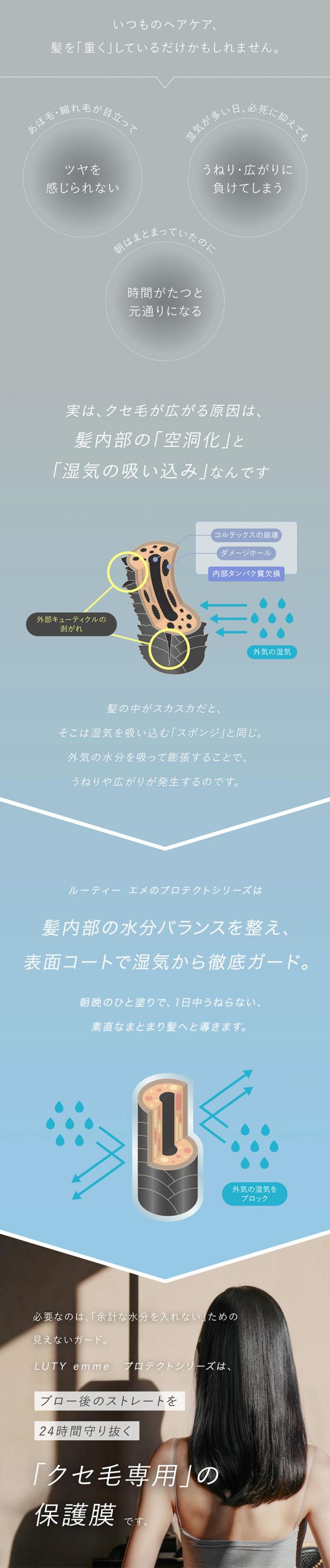 LUTY emme ルーティーエメ プロテクトジェル / クリーム セット