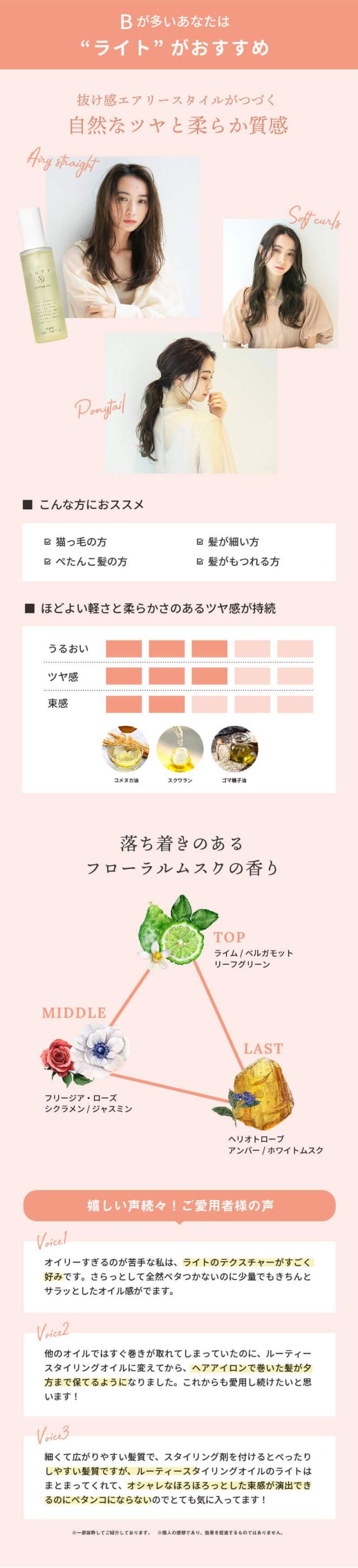 LUTY ルーティースタイリングオイル