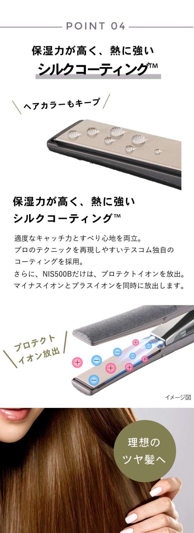 ノビーバイテスコム ストレートアイロン NIS500A