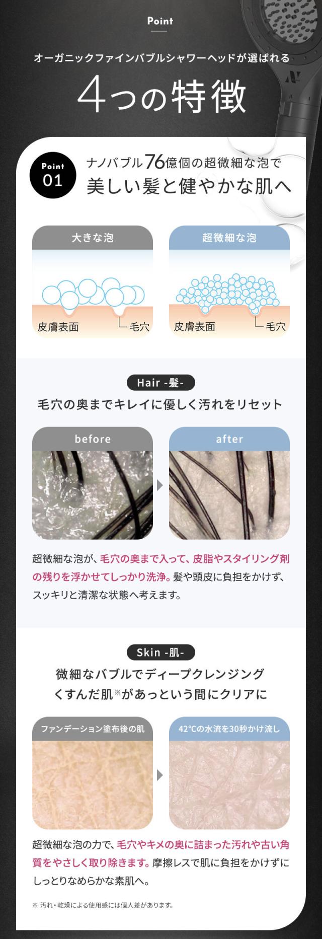 正規販売店 ノーエンド オーガニックファインバブル シャワーヘッド