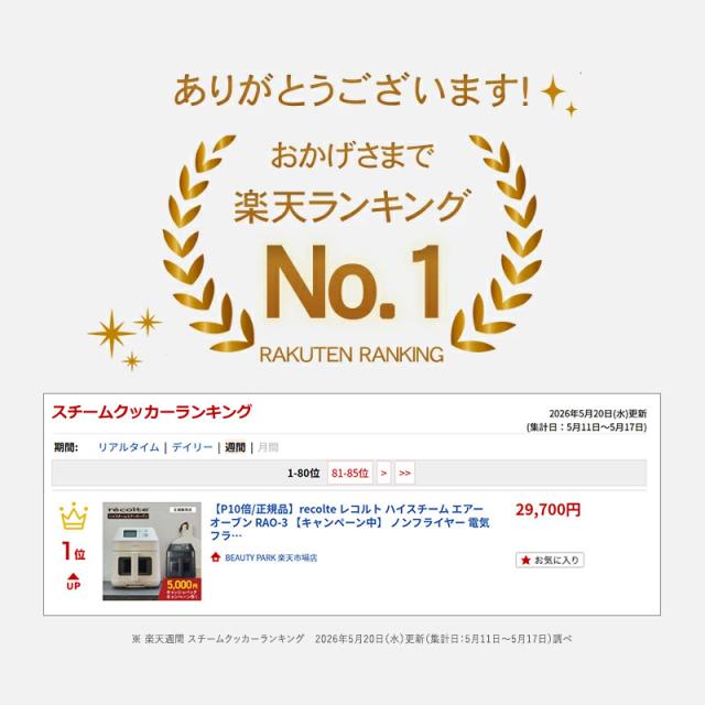 レコルトハイスチームヘアーオーブン ランキング