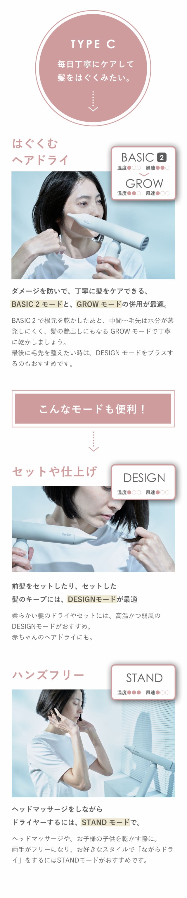 Re・De Hairdry リデ ヘアドライヤー