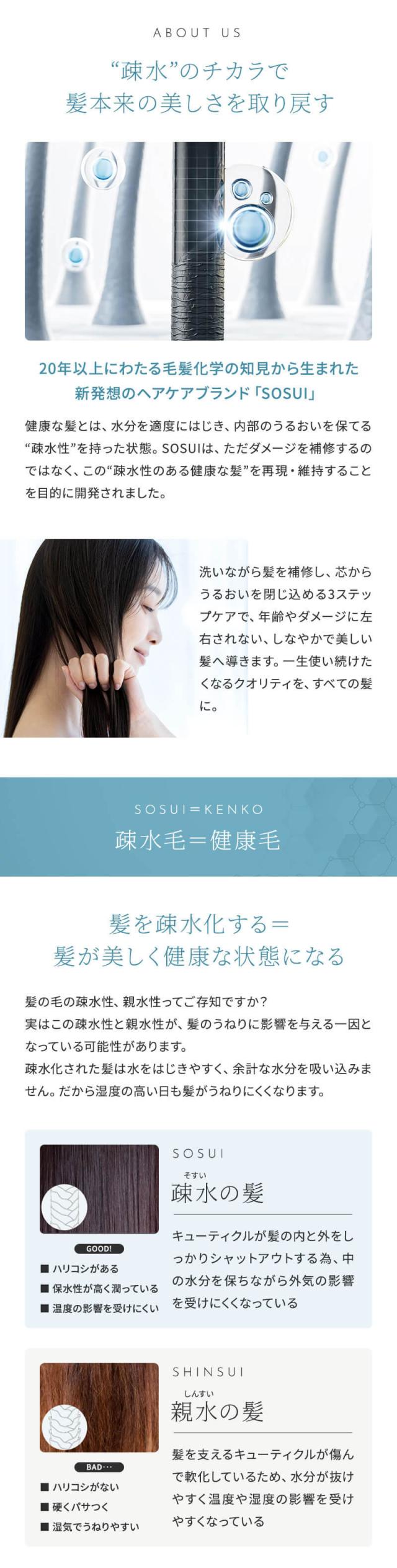 正規販売店】 SOSUI HAIR TREATMENT 1000g 大容量 疎水 ヘア