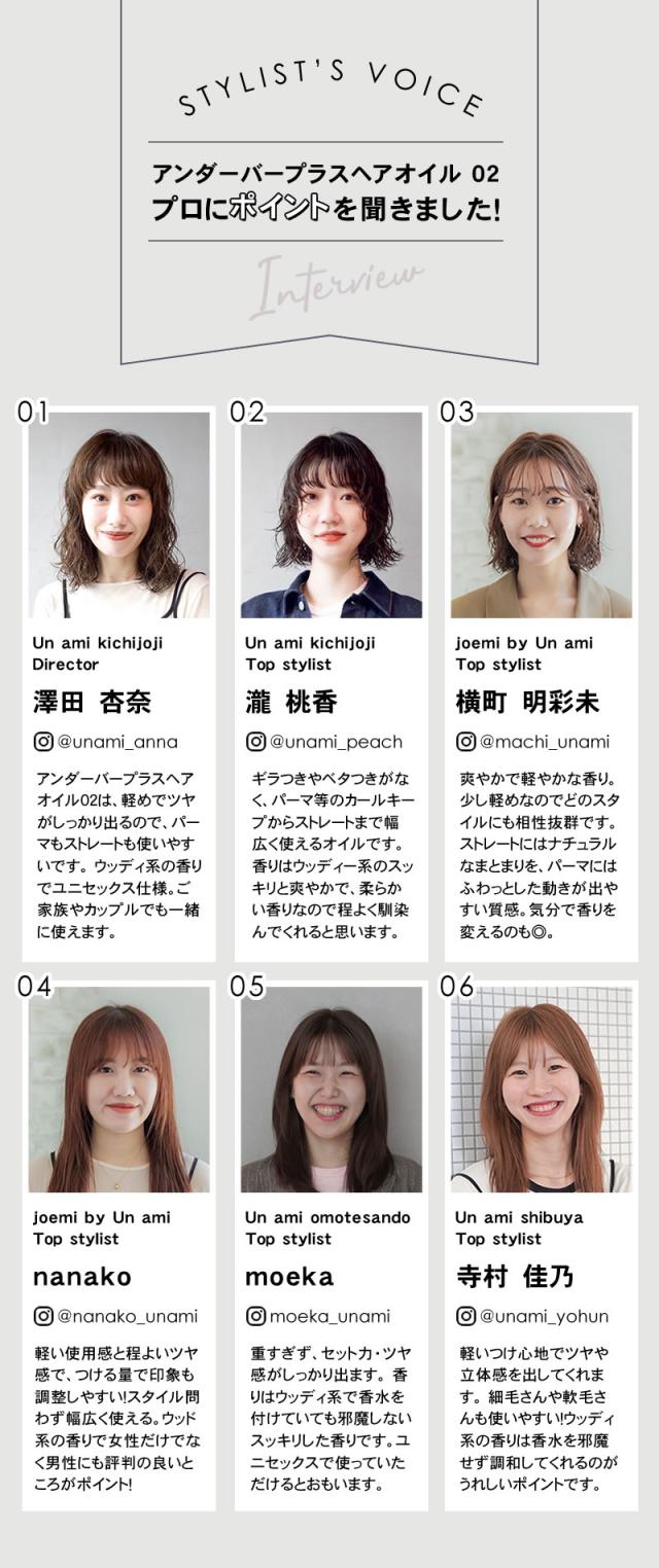 アンダーバープラス ヘアオイル 02