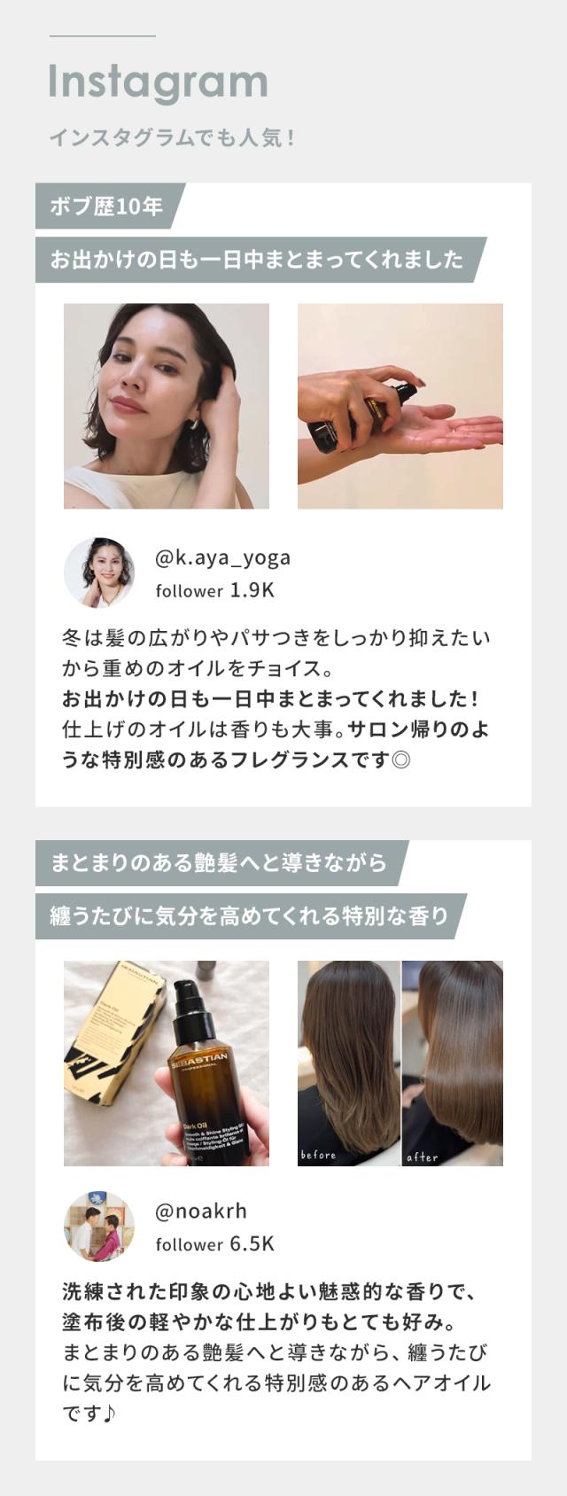 セバスティアン プロフェッショナル ダークオイル スムース&シャインオイルUGC