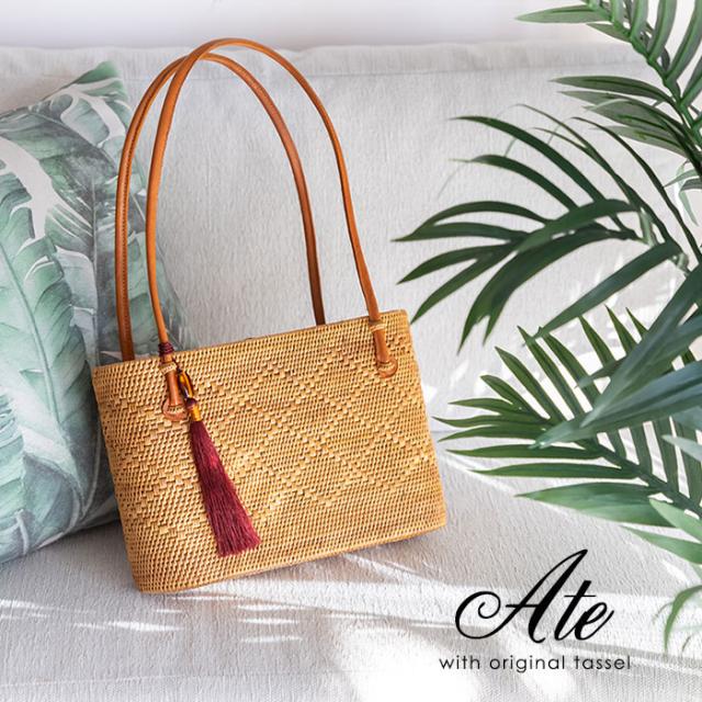 かごバッグ バッグ アジアン アタ タッセル