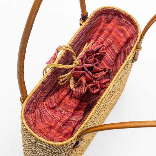 かごバッグ バッグ アジアン アタ タッセル