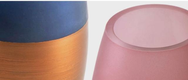 すりガラスの質感。