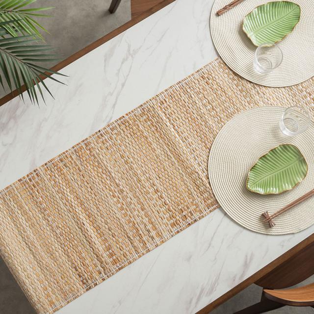 シーグラスのテーブルランナー