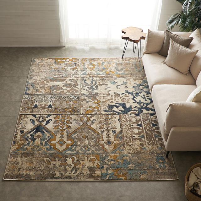 高密度ウィルトン織りラグならではのデザイン