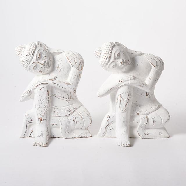 木彫りの釈迦オブジェ