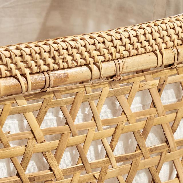 内布付きの竹かご