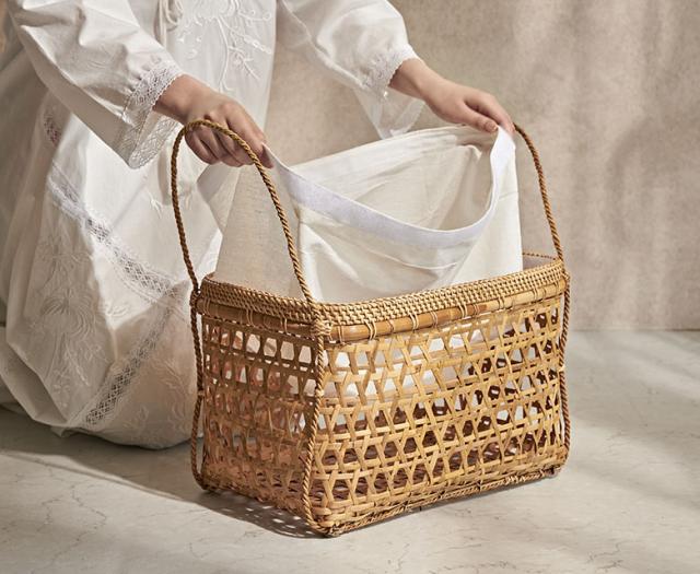 天然素材の収納ボックス