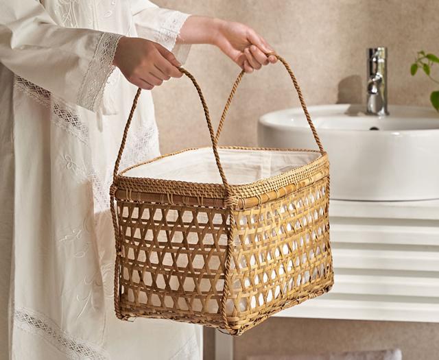 大容量収納バスケット