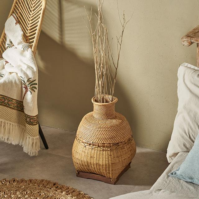 つぼ型バンブーバスケット