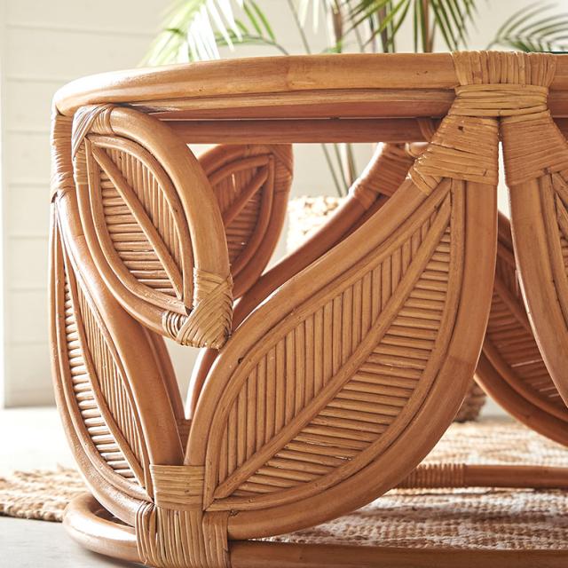 バリ家具のナチュラルローテーブル