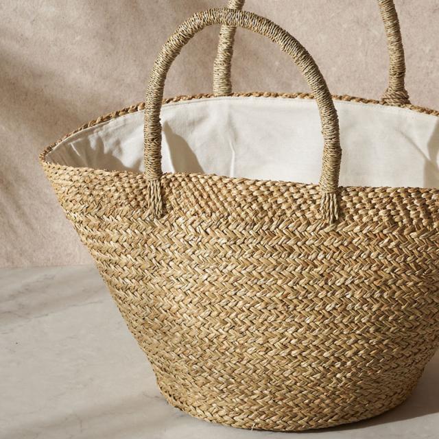 自然素材パームリーフのカゴバッグ