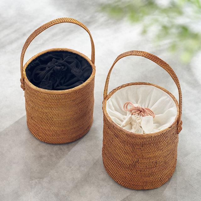 天然素材アタのアジアンカゴバッグ