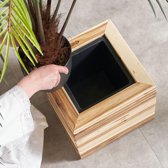 鉢ごと入れるだけ