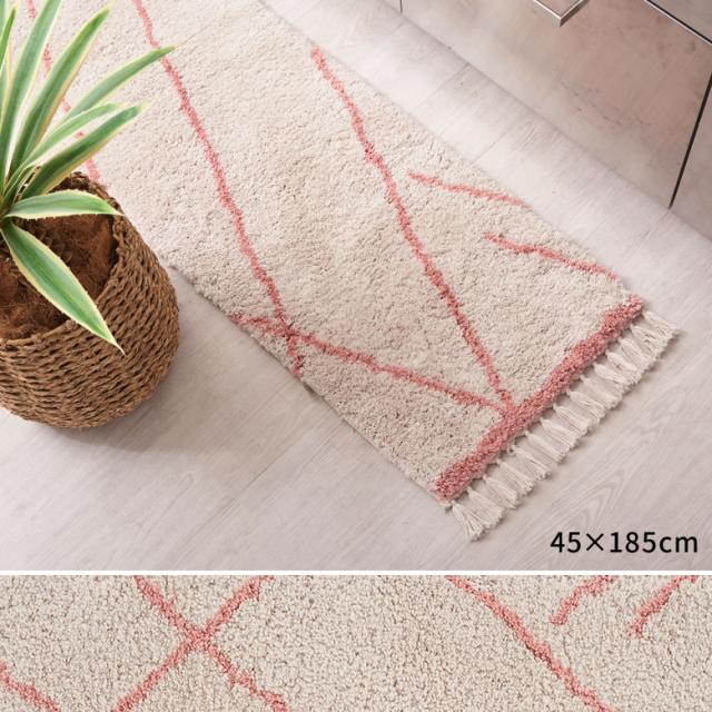 ライトグレージュ×ピンク