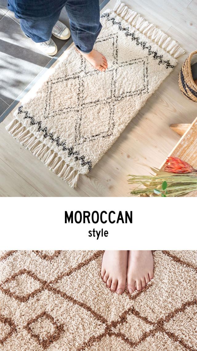 ベニワレン柄 モロッカンラグ