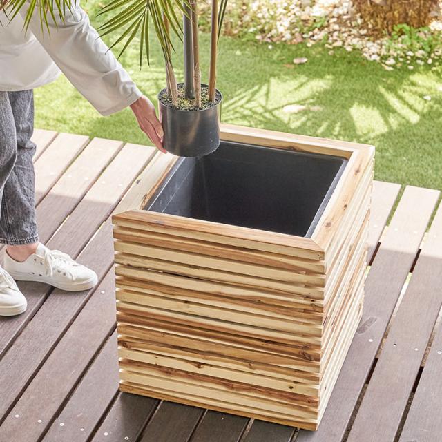 鉢ごと入れるだけ