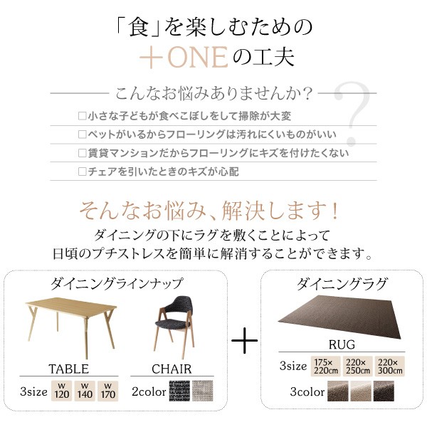 在庫好評 ダイニング テーブル チェア セット おしゃれ 北欧 4人 ラグ付 / 6点セット(テーブル+チェア4脚+ラグ) W140の通販はau PAY マーケット - フラワーロッド|商品ロットナンバー:367860085 好評在庫あ