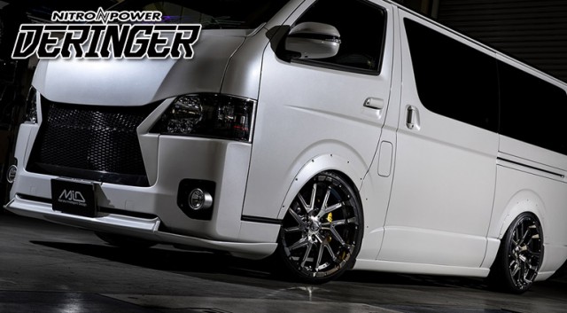 入園入学祝い NITRO POWER DERINGER 17x6.5J 38 6-139.7 セミグロス