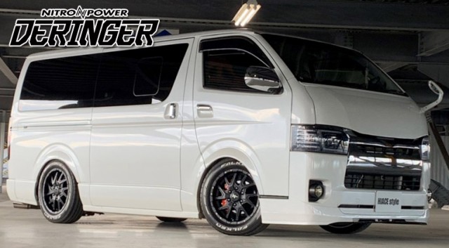 入園入学祝い NITRO POWER DERINGER 17x6.5J 38 6-139.7 セミグロス