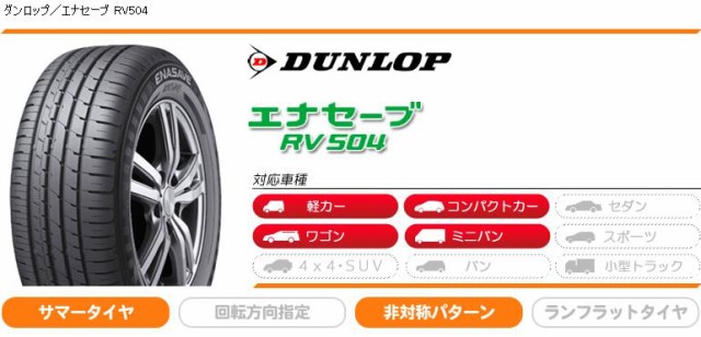 受賞店舗 2本 送料無料 サマータイヤ 195 65r14 h ダンロップ エナセーブ Rv504 Dunlop Enasave Rv504 21新発 Fcrtt Org