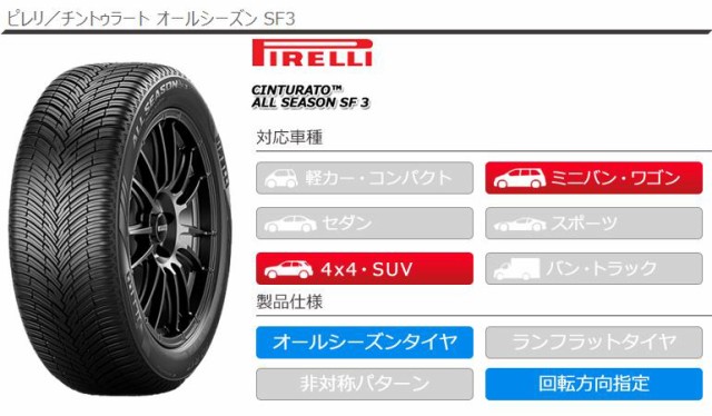 発掘 - 新登場ブランド PIRELLI 送料込 ピレリ オールシーズン 215/55R17 4本セット タイヤ・ホイール