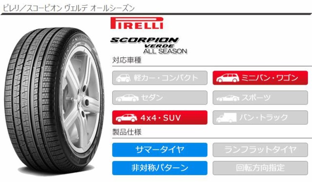 スコーピオ 2本 PIRELLI SCORPION VERDE ALL SEASON 正規品の通販はau PAY マーケット - タイヤ1番|商品ロットナンバー:470281455 サマータイヤ 205/70R15 96H ピレリ スコーピオン ヴェルデ オールシーズン がある
