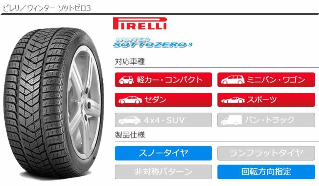 2022最新作 2本 スノータイヤ 255/35R18 94V XL ピレリ ウィンター ソットゼロ3 MO メルセデス承認 PIRELLI WINTER SOTTOZERO3 正規品の通販はau PAY マーケット - クーポン配布中!タイヤ1番|商品ロットナンバー:47027 安い日本製
