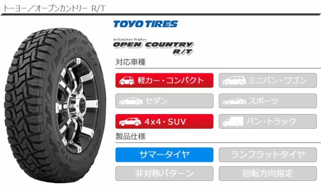 2本〜送料無料 サマータイヤ 165/80R14 97/95N トーヨー オープンカントリー R/T ホワイトレター TOYO OPEN  COUNTRY R/T 正規品の通販はau PAY マーケット タイヤ1番 au PAY マーケット－通販サイト