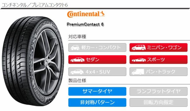 人気SALEHOT 4本 サマータイヤ 255/45R18 103Y XL コンチネンタル プレミアムコンタクト6 CONTINENTAL PremiumContact 6 正規品の通販はau PAY マーケット - タイヤ1番|商品ロットナンバー:470306547 セール豊富な
