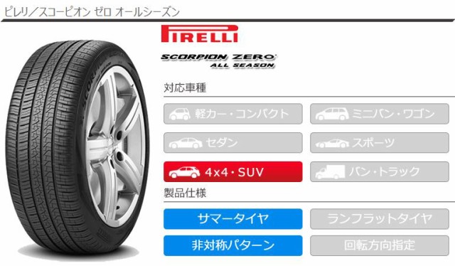 販売新作■ピレリ SCORPION ZERO ALL SEASON(245/45R20 103H XL VOL)（税別)在庫確認必須「個人宅宛不可」 新品